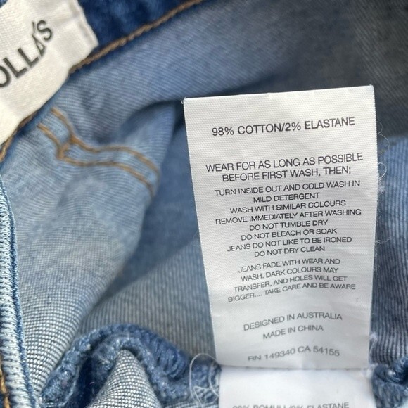 Rolla’s Jeans East Coast Skinny Ultra High Rise Ankle Highway Blue Size 26 | 2 - Picture 11 of 14